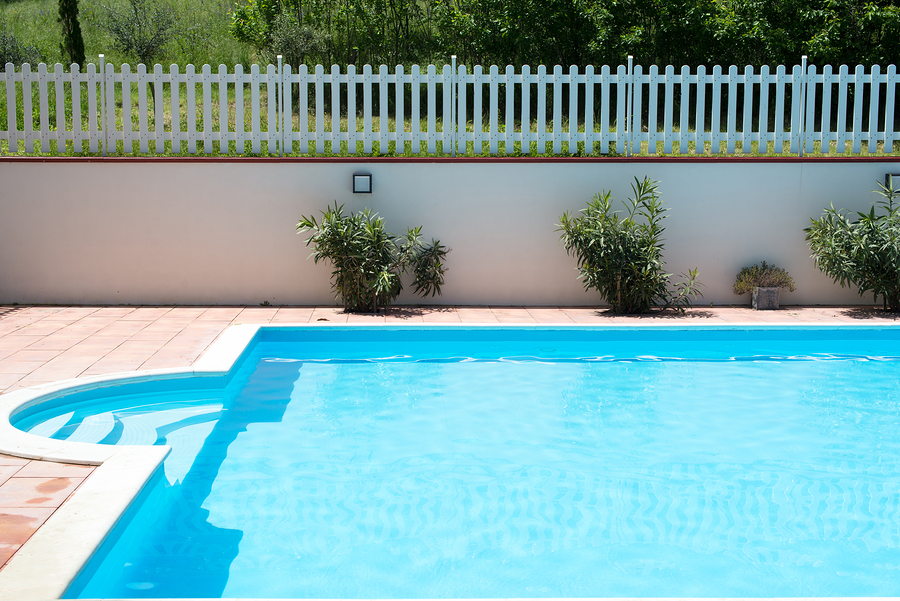 a clean swimming pool